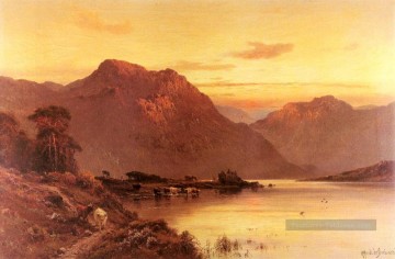 Du Passage du Bramber paysage Alfred de Breanski Snr Peinture à l'huile